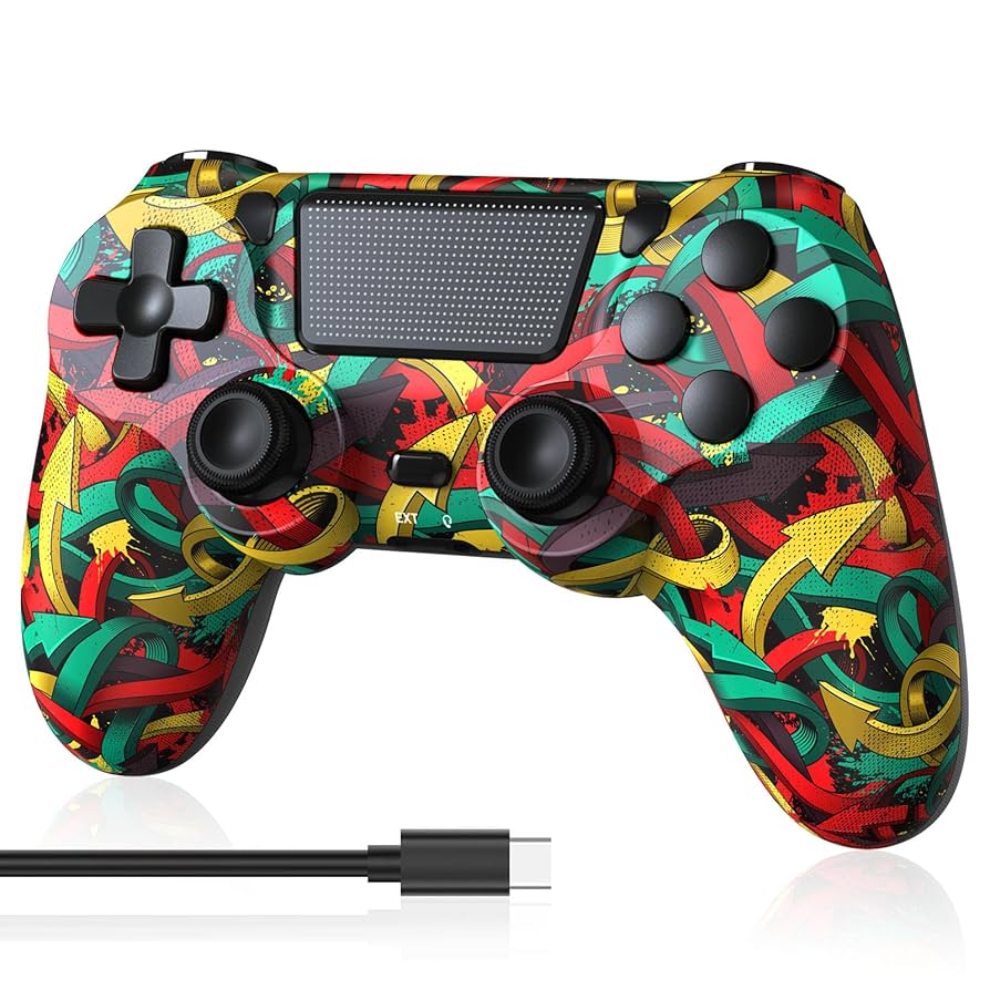 PlayStation4 - モリモリ Amazon.com: MOOGOLE Wireless Controller Compatible with PS4